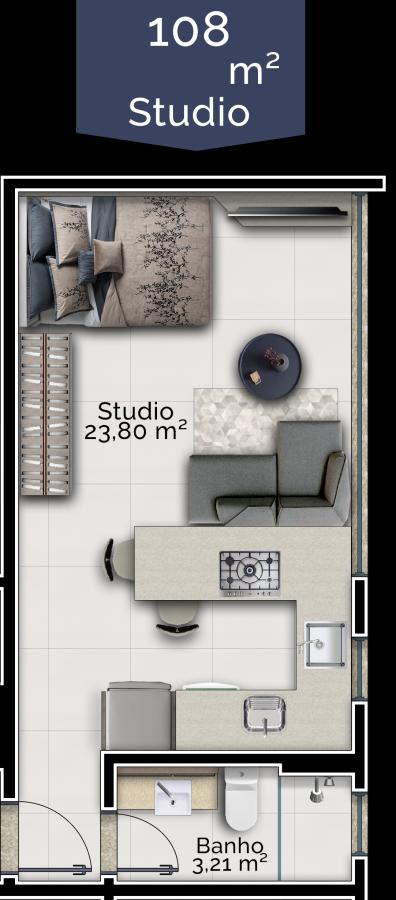 Apartamento, 1 quarto, 41 m² - Foto 6